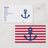 Anchors Aweigh Visitekaartje (Voorkant / Achterkant)