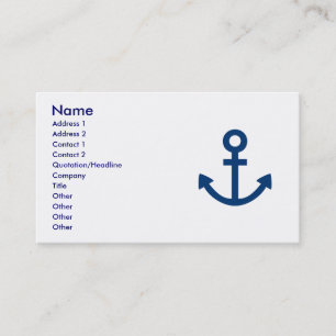 Anchors Aweigh Visitekaartje