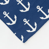 Anchors voor de Rode en Navy weg | Fleece Blanket (Hoek)