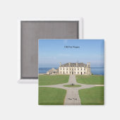 Ancien aimant carré des casernes du Fort Niagara (Recto/Verso)