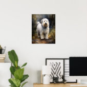 Ancien anglais Sheepdog Chien Art Imprimer Poster (Bureau à domicile)