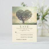 Ancien arbre mariage campagnard rustique cartes RS (Debout devant)