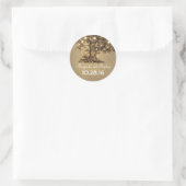 Ancien autocollant de mariage de chêne (Sac)