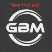 Ancien autocollant gbm avec devise (Devant)
