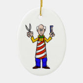 Ancien barbier Ornement de Noël - Ajouter un nom (Devant)