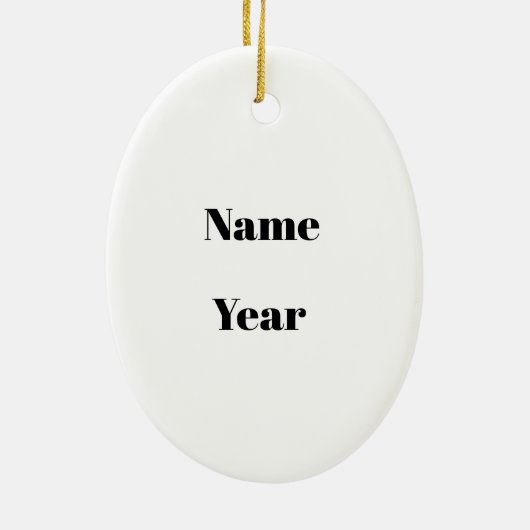 Ancien barbier Ornement de Noël - Ajouter un nom (Dos)