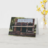 Ancien bâtiment de Timer Anniversaire Carte (Fleur jaune)