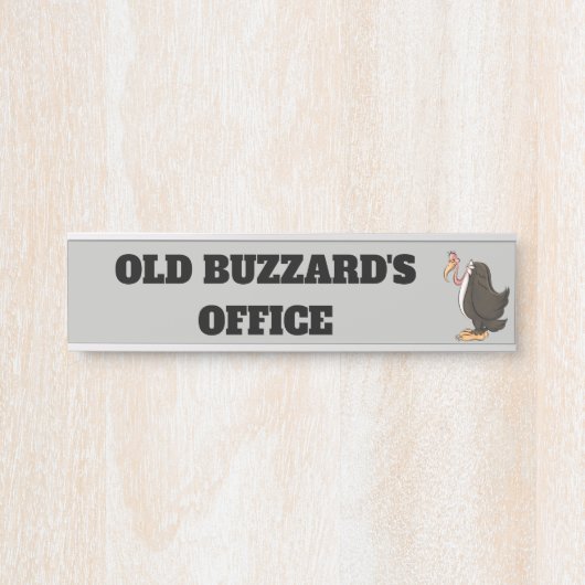 Ancien Buzzard du bureau suspendu plaque de nom (Devant)
