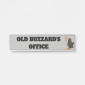 Ancien Buzzard du bureau suspendu plaque de nom (Devant)