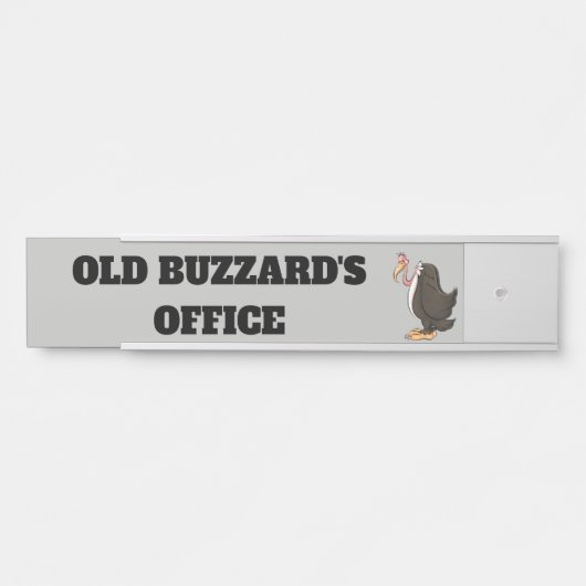 Ancien Buzzard du bureau suspendu plaque de nom (Devant)