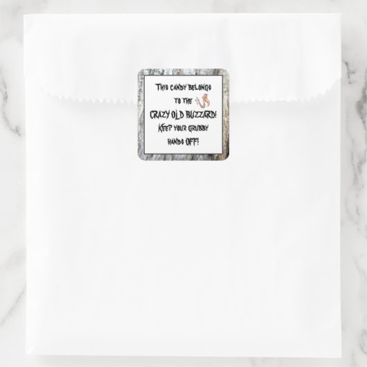 Ancien Buzzard's bonbon autocollant amusant (Sac)