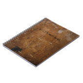 Ancien Carnet en bois avec (ou sans) votre nom (Côté gauche)