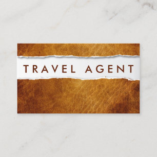 Ancien Carte de visite de l'agent de voyage de pap