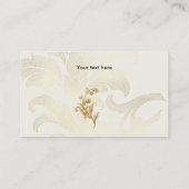 Ancien Carte de visite d'ornements or (Dos)