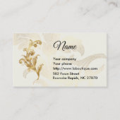 Ancien Carte de visite d'ornements or (Devant)