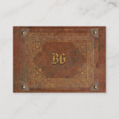 Ancien Carte de visite Open Book (Dos)