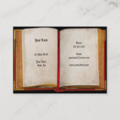 Ancien Carte de visite Open Book (Devant)