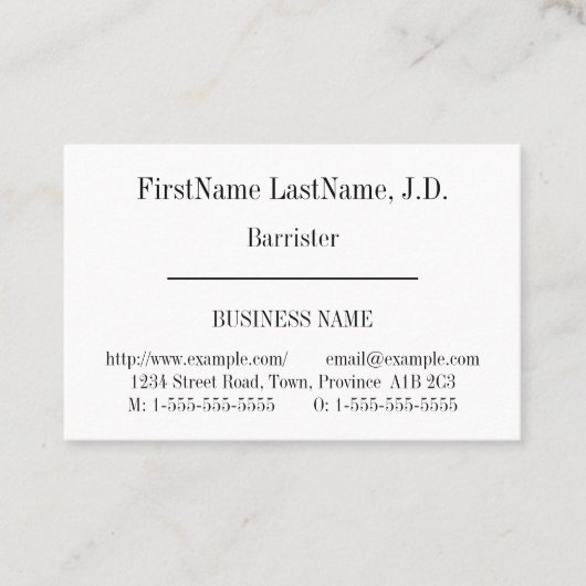 Ancien Carte de visite professionnel (Devant)