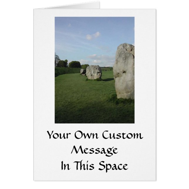 Ancien Cercle De Pierre. Avebury, Wiltshire, Angle (Devant)