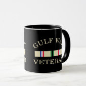 Ancien combattant de la guerre du Golfe de Mug (Devant droit)
