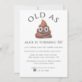 Ancien comme invitation d'anniversaire unisexe de (Devant)