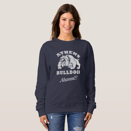 Ancien des Bulldogs d'Athènes !! sweatshirt de la  (Devant entier)