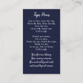 Ancien drapeau Carte de prière commémorative Fête  (Dos)