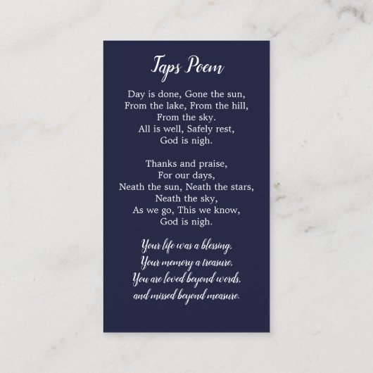 Ancien drapeau Carte de prière commémorative Fête (Dos)