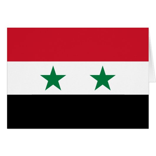 Ancien drapeau de Syrie (Devant horizontal)