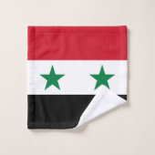 Ancien drapeau de Syrie (Gant de toilette)