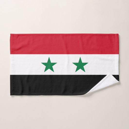 Ancien drapeau de Syrie (Serviette à main)