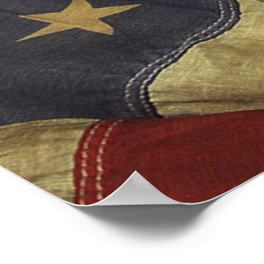 Ancien drapeau Nous le peuple Poster (Coin)