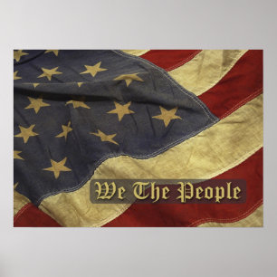 Ancien drapeau Nous le peuple Poster
