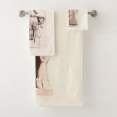 Ancien ensemble de serviettes Assyria (En situation)