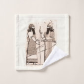 Ancien ensemble de serviettes Assyria (Gant de toilette)