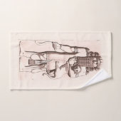 Ancien ensemble de serviettes Assyria (Serviette à main)