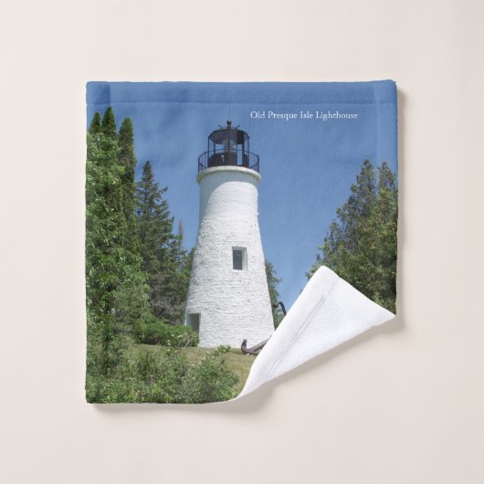 Ancien ensemble de serviettes du phare de Presque (Gant de toilette)