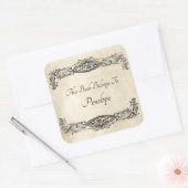 Ancien Étiquette de plaque de défilement Vintage (Enveloppe)