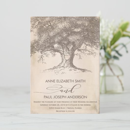 Ancien Faire-part de mariage (Debout devant)