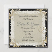 Ancien Faire-part de mariage de papier populaire e (Devant)