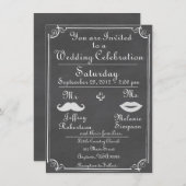 Ancien Faire-part de mariage de tableau de bord (Devant / Derrière)