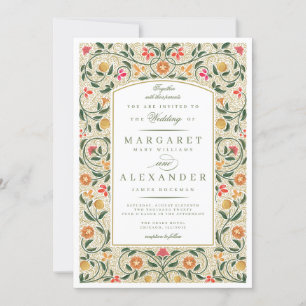 Ancien Faire-part de mariage frontalier anglais