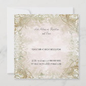 Ancien Faire-part de mariage Or populaire et éléga (Dos)