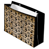 Ancien Hiéroglyphe Égyptien Sac cadeau à thème (Devant Angle)