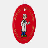 Ancien Homme Docteur Ornement de Noël (Droite)