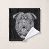 Ancien jeu de serviettes de bain pour chien de Bul (Gant de toilette)