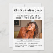 Ancien journal Faire-part de diplôme Invitation (Devant)