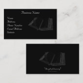 Ancien livre et stylo plume Cartes de visite (Devant / Derrière)