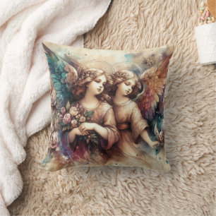 Ancien Maître Style Anges Art Jeu Oreiller