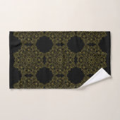 Ancien Mandalas d'or sur le noir (Serviette à main)
